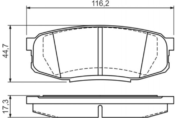 Bosch Σετ τακάκια, Δισκόφρενα - 0 986 494 380