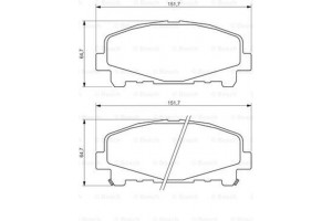 Bosch Σετ τακάκια, Δισκόφρενα - 0 986 494 382