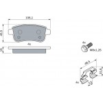 Bosch Σετ τακάκια, Δισκόφρενα - 0 986 494 384