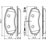 Bosch Σετ τακάκια, Δισκόφρενα - 0 986 494 385