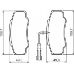 Bosch Σετ τακάκια, Δισκόφρενα - 0 986 494 391