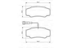 Bosch Σετ τακάκια, Δισκόφρενα - 0 986 494 391