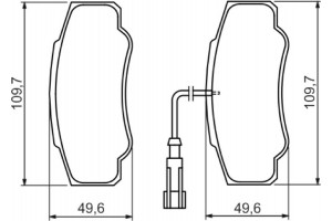 Bosch Σετ τακάκια, Δισκόφρενα - 0 986 494 391