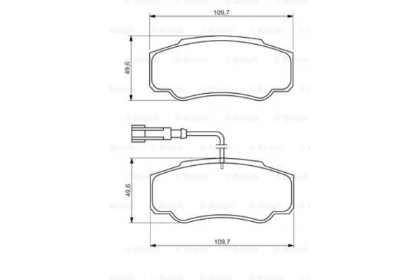 Bosch Σετ τακάκια, Δισκόφρενα - 0 986 494 391