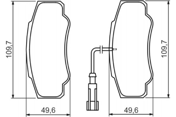 Bosch Σετ τακάκια, Δισκόφρενα - 0 986 494 391