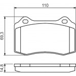 Bosch Σετ τακάκια, Δισκόφρενα - 0 986 494 393
