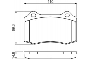 Bosch Σετ τακάκια, Δισκόφρενα - 0 986 494 393