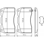 Bosch Σετ τακάκια, Δισκόφρενα - 0 986 494 395