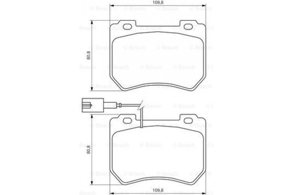 Bosch Σετ τακάκια, Δισκόφρενα - 0 986 494 402