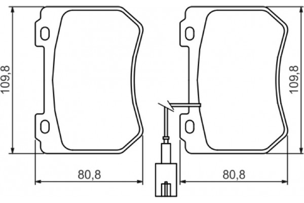 Bosch Σετ τακάκια, Δισκόφρενα - 0 986 494 402