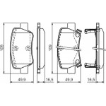 Bosch Σετ τακάκια, Δισκόφρενα - 0 986 494 403