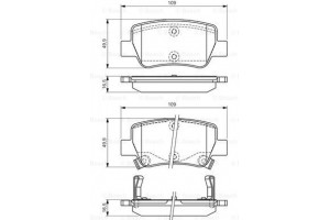 Bosch Σετ τακάκια, Δισκόφρενα - 0 986 494 403