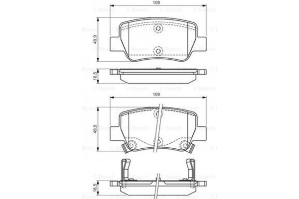 Bosch Σετ τακάκια, Δισκόφρενα - 0 986 494 403