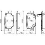 Bosch Σετ τακάκια, Δισκόφρενα - 0 986 494 404