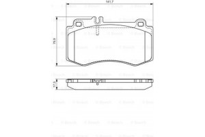 Bosch Σετ τακάκια, Δισκόφρενα - 0 986 494 405
