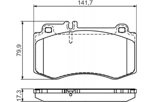 Bosch Σετ τακάκια, Δισκόφρενα - 0 986 494 405