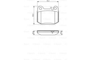 Bosch Σετ τακάκια, Δισκόφρενα - 0 986 494 410