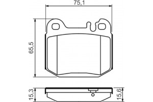 Bosch Σετ τακάκια, Δισκόφρενα - 0 986 494 410