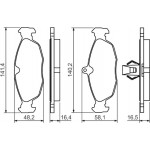 Bosch Σετ τακάκια, Δισκόφρενα - 0 986 494 413