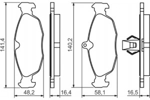Bosch Σετ τακάκια, Δισκόφρενα - 0 986 494 413