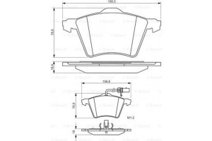 Bosch Σετ τακάκια, Δισκόφρενα - 0 986 494 415