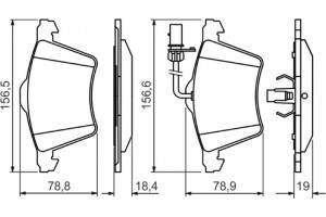 Bosch Σετ τακάκια, Δισκόφρενα - 0 986 494 415