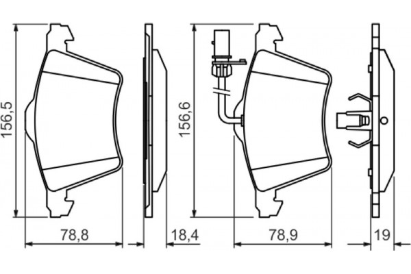 Bosch Σετ τακάκια, Δισκόφρενα - 0 986 494 415