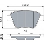 Bosch Σετ τακάκια, Δισκόφρενα - 0 986 494 416
