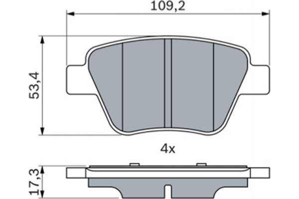 Bosch Σετ τακάκια, Δισκόφρενα - 0 986 494 416