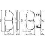 Bosch Σετ τακάκια, Δισκόφρενα - 0 986 494 417