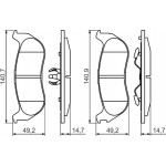 Bosch Σετ τακάκια, Δισκόφρενα - 0 986 494 419 Bosch Σετ τακάκια, Δισκόφρενα - 0 986 494 419