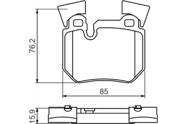 Bosch Σετ τακάκια, Δισκόφρενα - 0 986 494 421