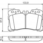 Bosch Σετ τακάκια, Δισκόφρενα - 0 986 494 423