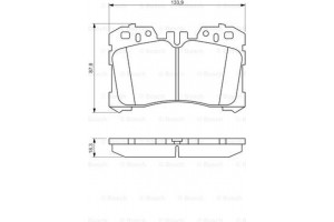Bosch Σετ τακάκια, Δισκόφρενα - 0 986 494 423