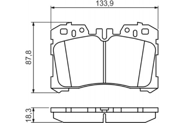 Bosch Σετ τακάκια, Δισκόφρενα - 0 986 494 423