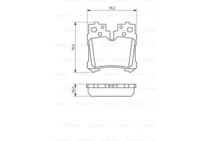 Bosch Σετ τακάκια, Δισκόφρενα - 0 986 494 424