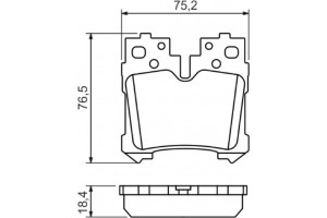 Bosch Σετ τακάκια, Δισκόφρενα - 0 986 494 424