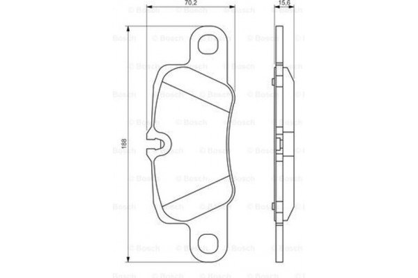 Bosch Σετ τακάκια, Δισκόφρενα - 0 986 494 431