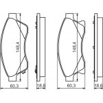 Bosch Σετ τακάκια, Δισκόφρενα - 0 986 494 433