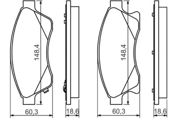 Bosch Σετ τακάκια, Δισκόφρενα - 0 986 494 433