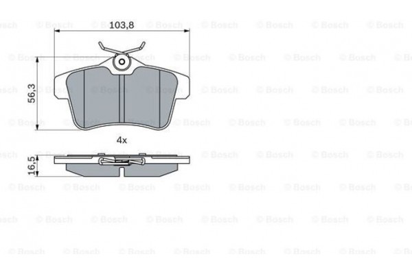 Bosch Σετ τακάκια, Δισκόφρενα - 0 986 494 437