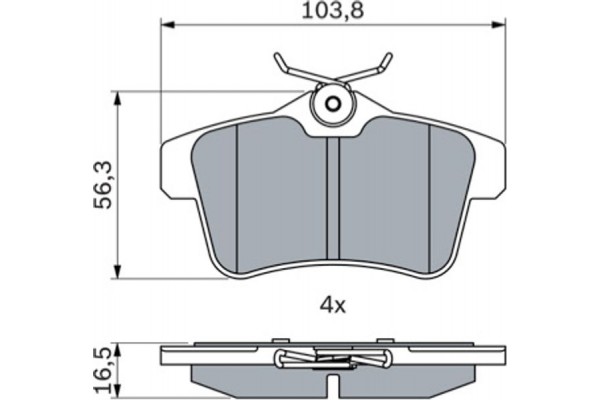Bosch Σετ τακάκια, Δισκόφρενα - 0 986 494 437