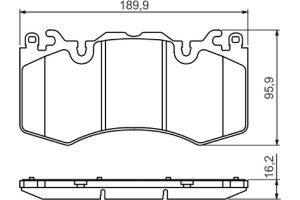 Bosch Σετ τακάκια, Δισκόφρενα - 0 986 494 440