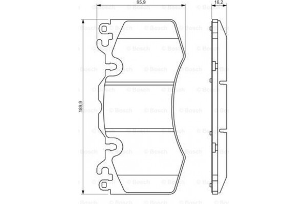 Bosch Σετ τακάκια, Δισκόφρενα - 0 986 494 440