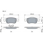 Bosch Σετ τακάκια, Δισκόφρενα - 0 986 494 441