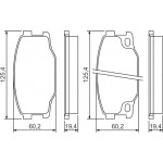 Bosch Σετ τακάκια, Δισκόφρενα - 0 986 494 442