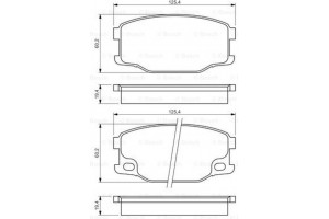 Bosch Σετ τακάκια, Δισκόφρενα - 0 986 494 442