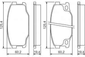 Bosch Σετ τακάκια, Δισκόφρενα - 0 986 494 442