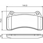 Bosch Σετ τακάκια, Δισκόφρενα - 0 986 494 448
