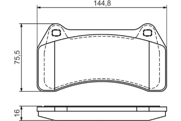 Bosch Σετ τακάκια, Δισκόφρενα - 0 986 494 448